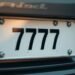 7777 im Kennzeichen