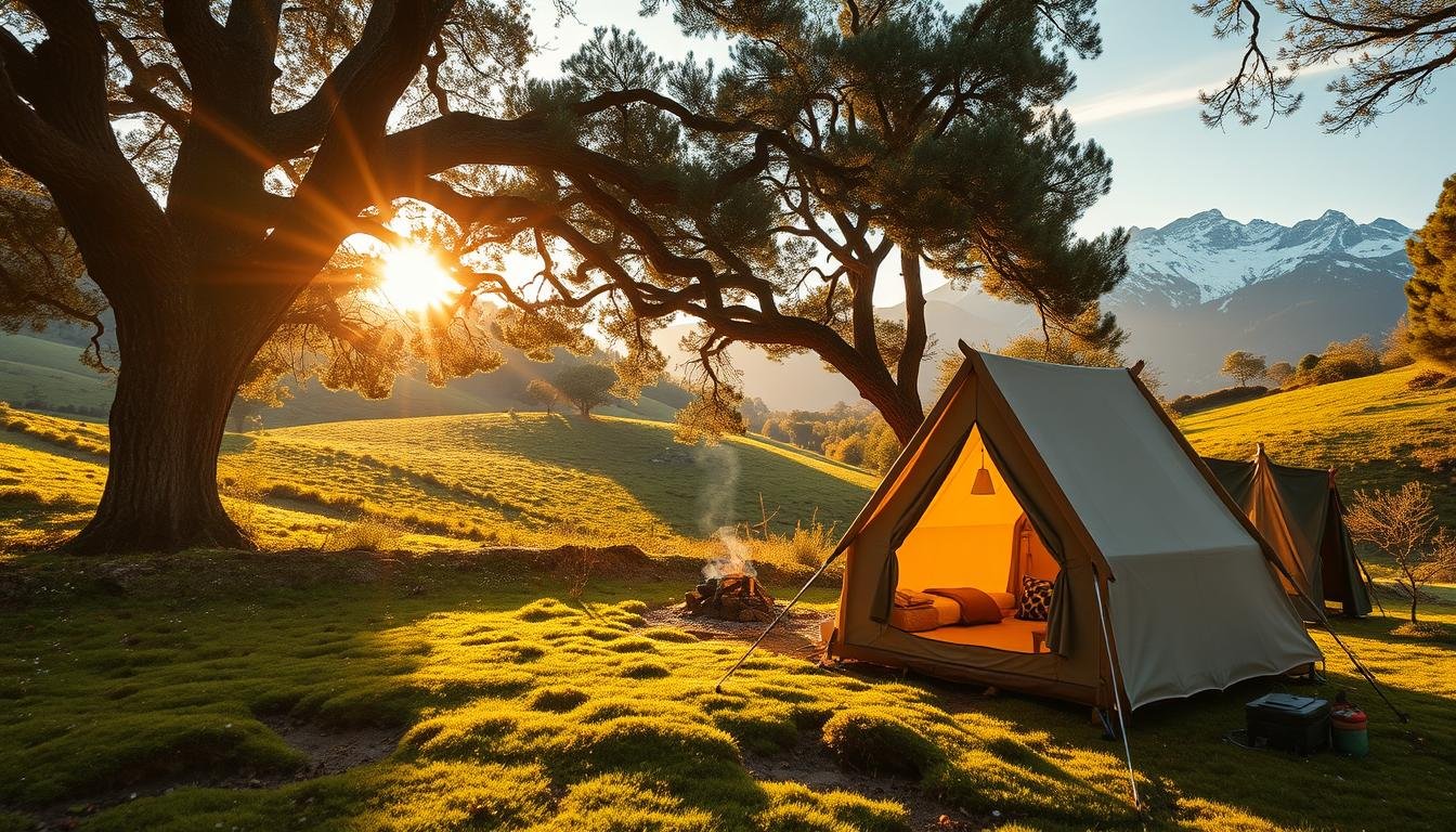 Camping in der Natur in Spanien