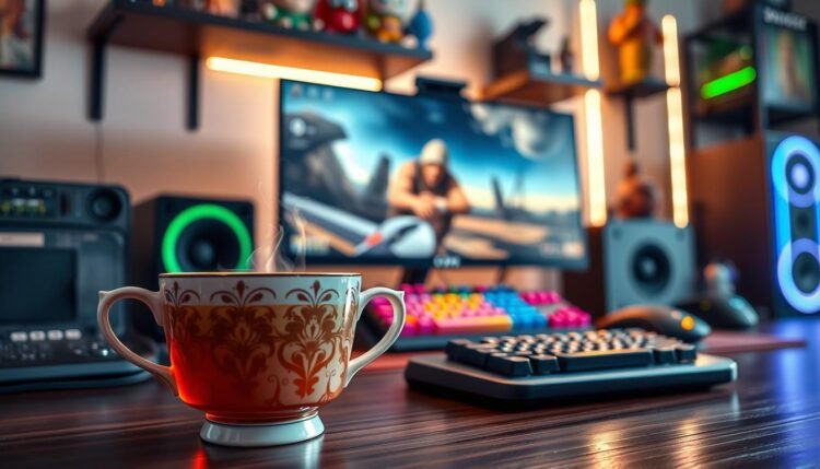Gaming Tee Pausen mit perfekter Tasse