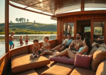 Hausboote für Familienurlaub auf dem Wasser