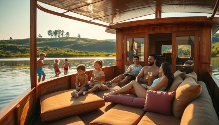 Hausboote für Familienurlaub auf dem Wasser