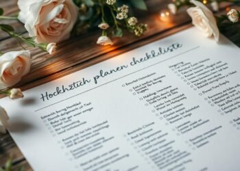 Hochzeit planen Checkliste