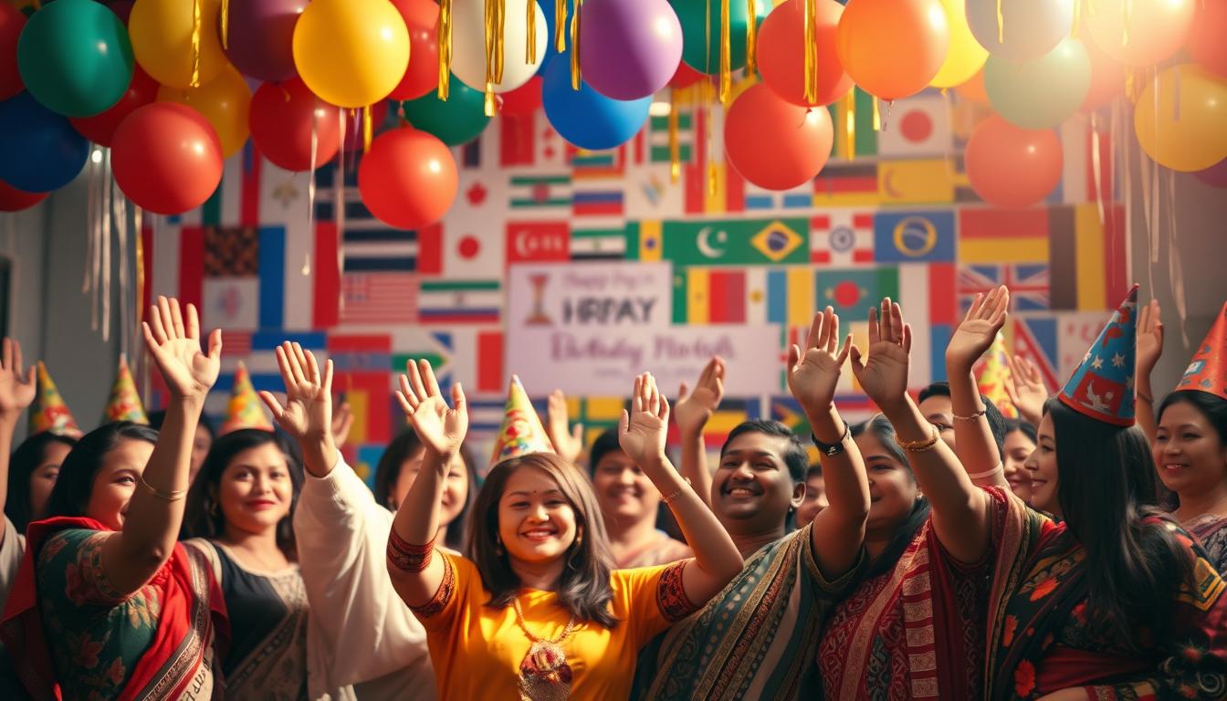 Internationale Geburtstagswünsche