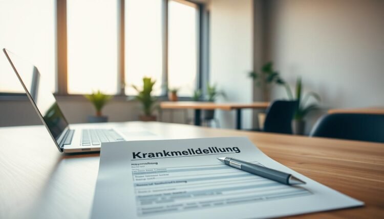 Krankmeldung formulieren