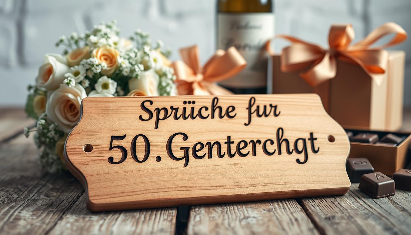 Sprüche für 50. Geburtstag