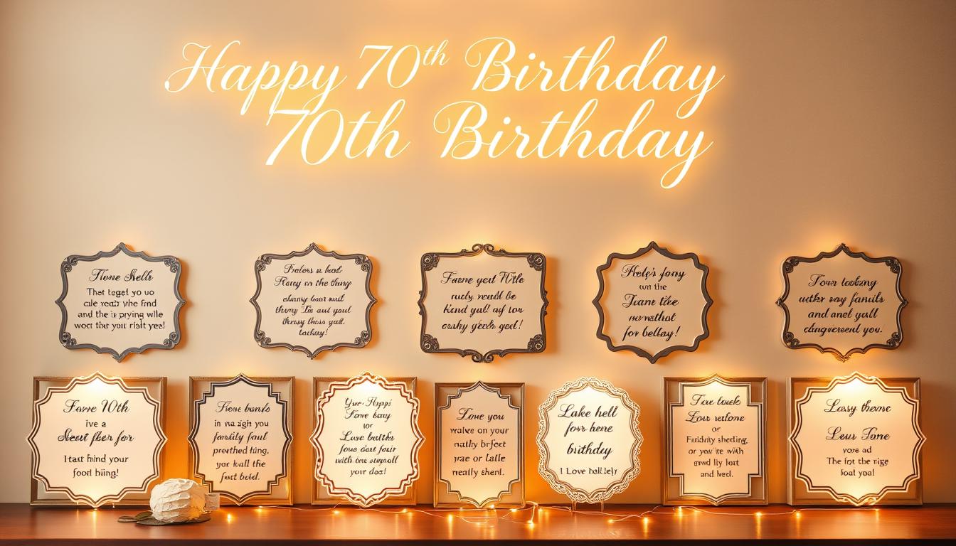 Sprüche zum 70 Geburtstag