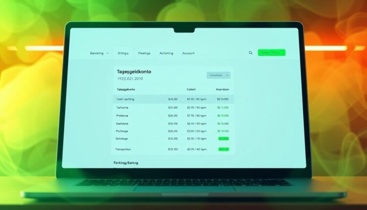 Tagesgeldkonto im Online Banking