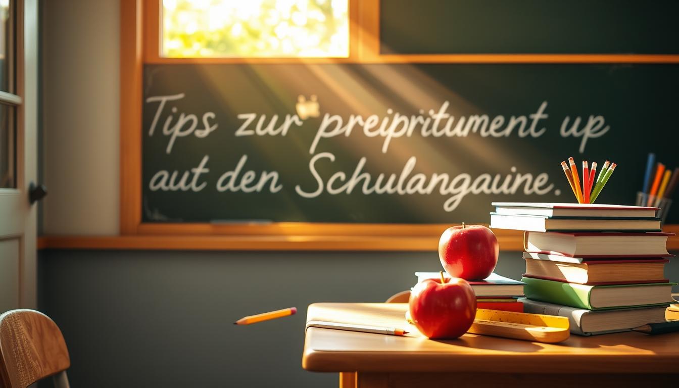 Tipps zur Vorbereitung auf den Schulanfang