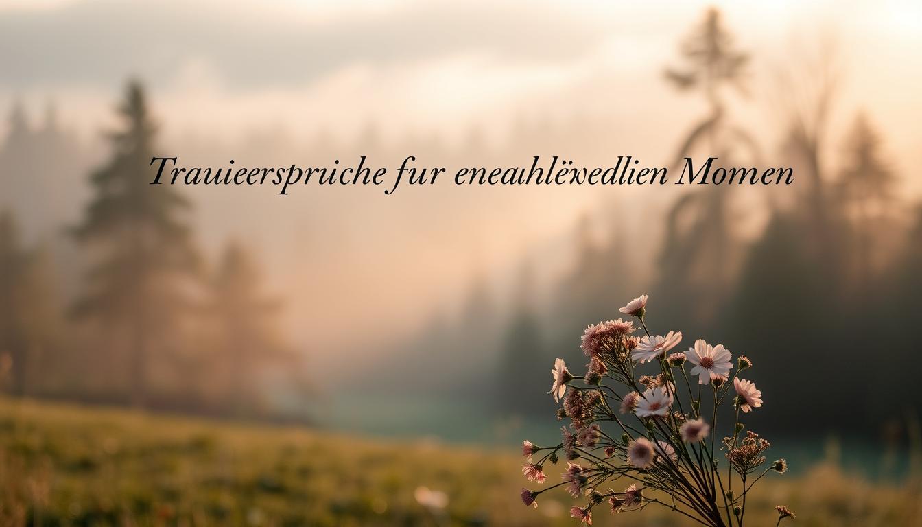 Trauersprüche für nahestehende Menschen