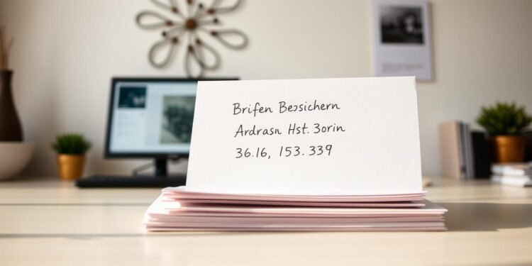 brief richtig beschriften