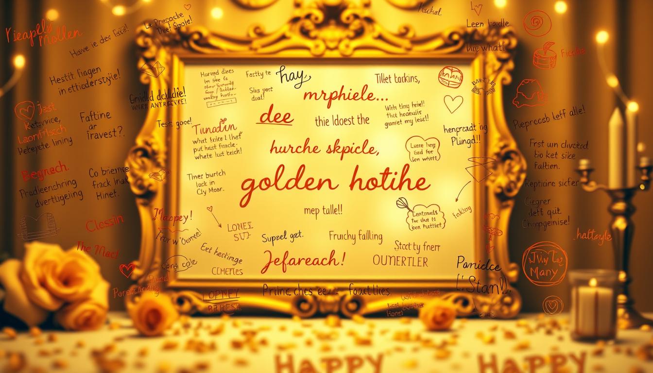 lustige Sprüche goldene Hochzeit